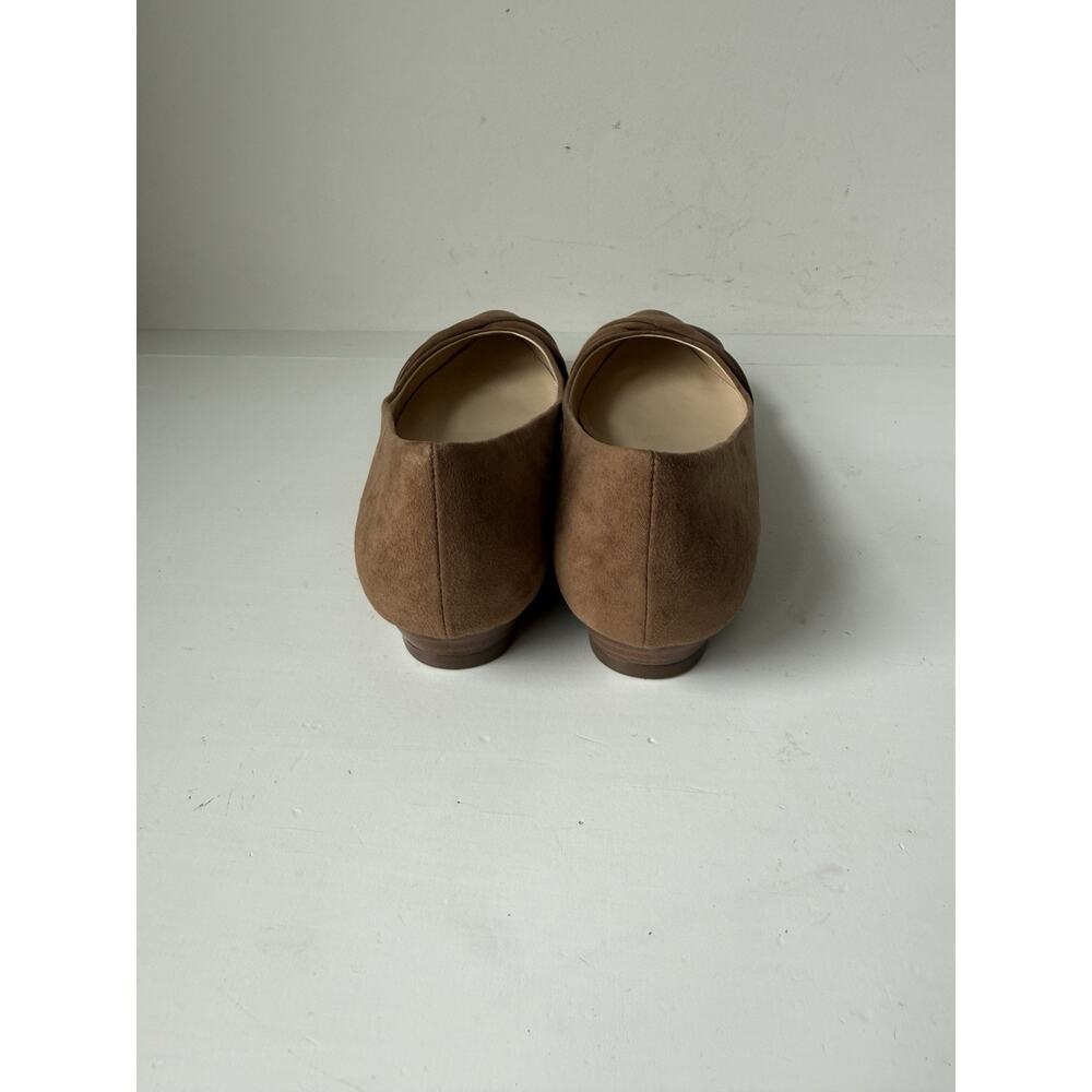 Coach & Four Ballet Flats Womens 8 Beige Bow Pointed Toe Slip On Casual Comfort - Picture 7 of 8